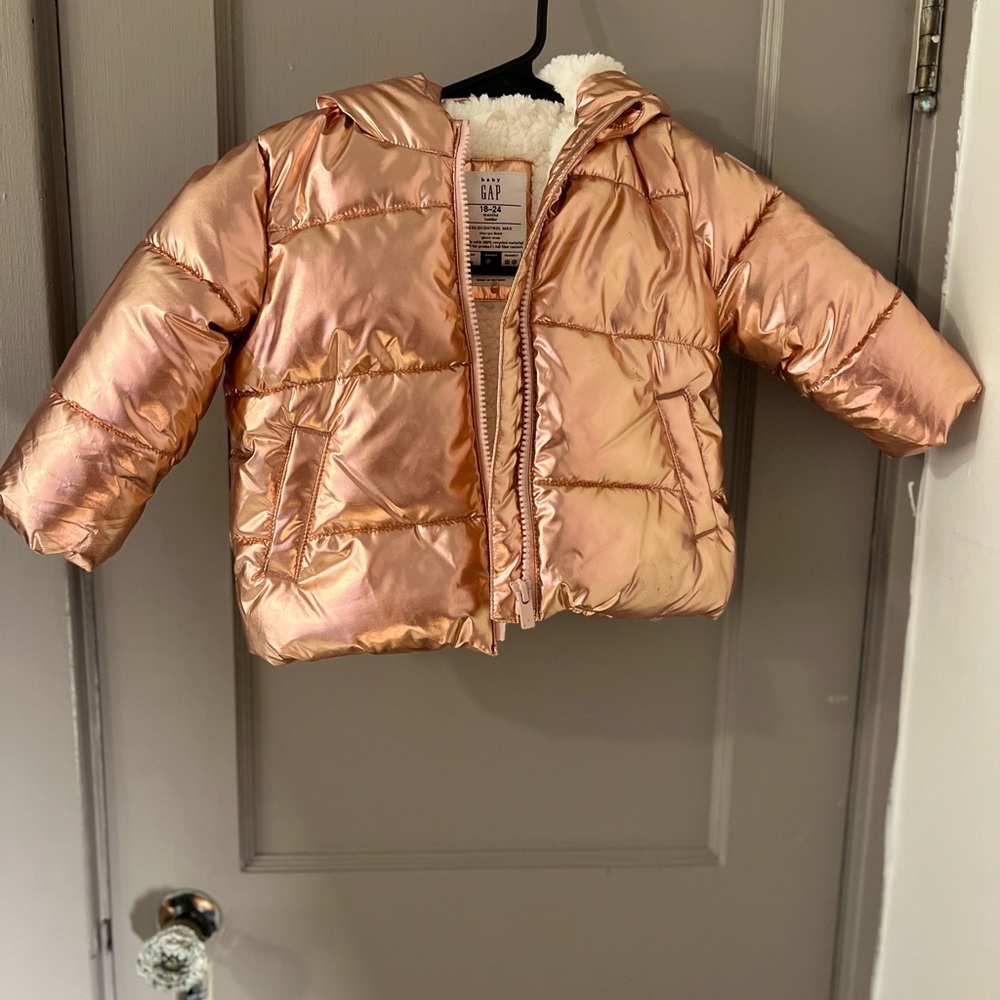 Baby Gap Metallic Winter Coat 18-24 Months